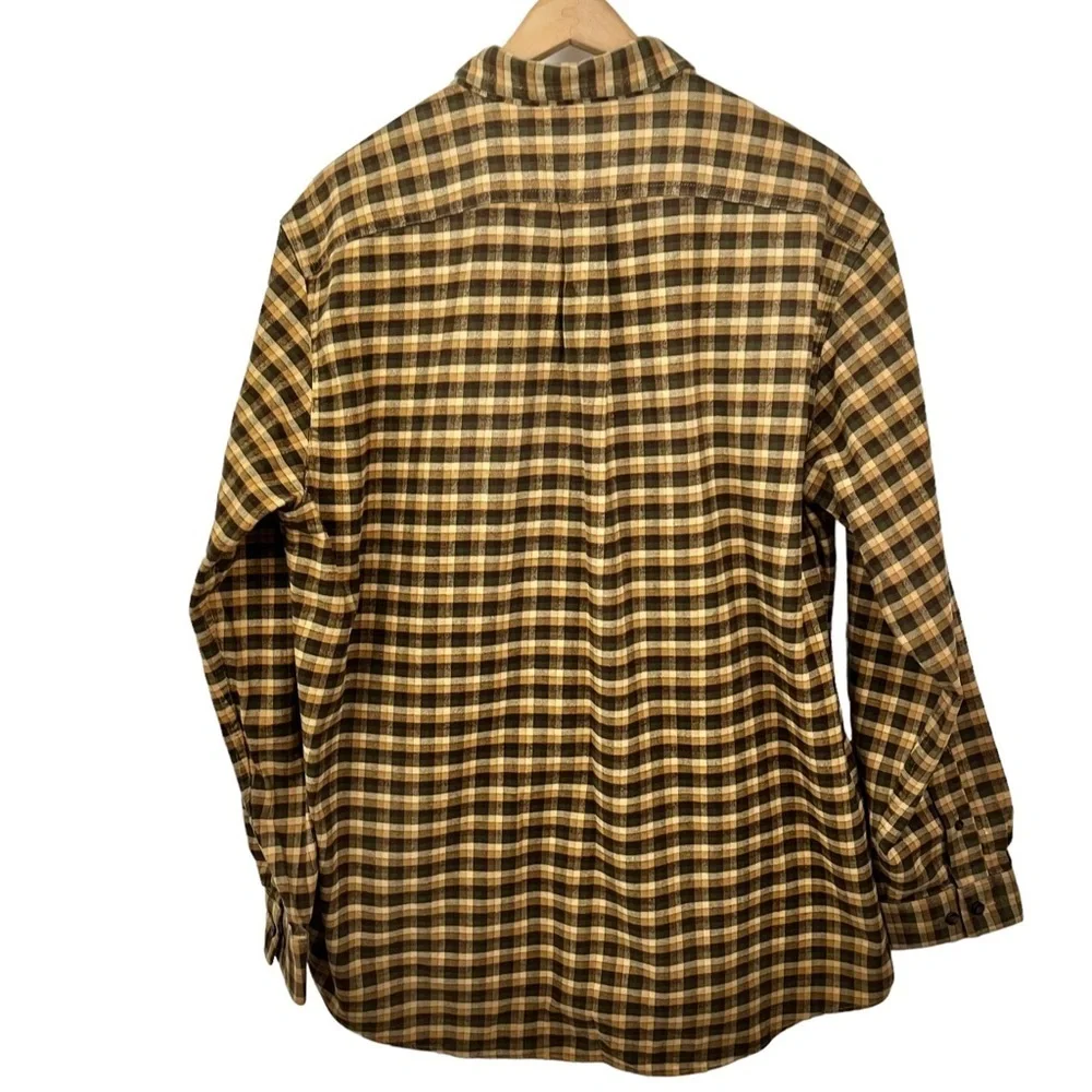 L.L.BEAN Plaid Heavy Cotton Flannel